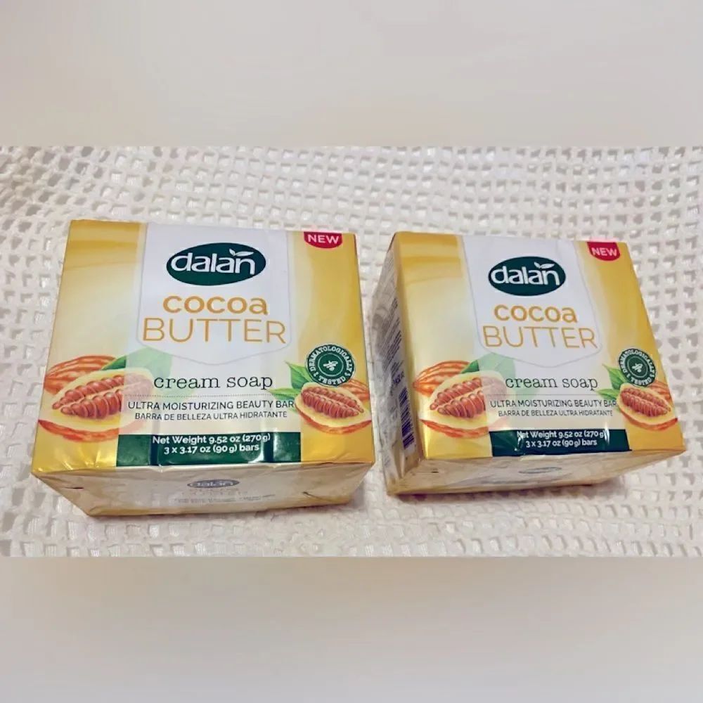 🛍2 Pack of Dalan  Coco Butter cream Toilet Soap ultra Moisturizer Beauty Bar 💥